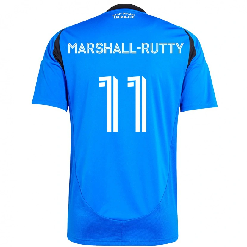 Danxen Niño Camiseta Jahkeele Marshall-Rutty #11 Azul Oscuro Negro 1ª Equipación 2025/26 La Camisa México