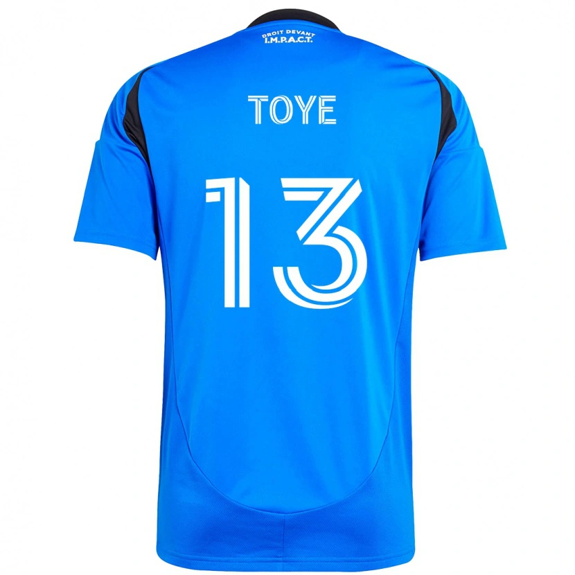 Danxen Niño Camiseta Mason Toye #13 Azul Celeste Azul Oscuro 1ª Equipación 2025/26 La Camisa México