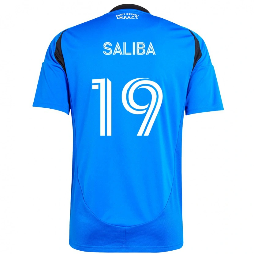 Danxen Niño Camiseta Nathan-Dylan Saliba #19 Azul Celeste Azul Oscuro 1ª Equipación 2025/26 La Camisa México