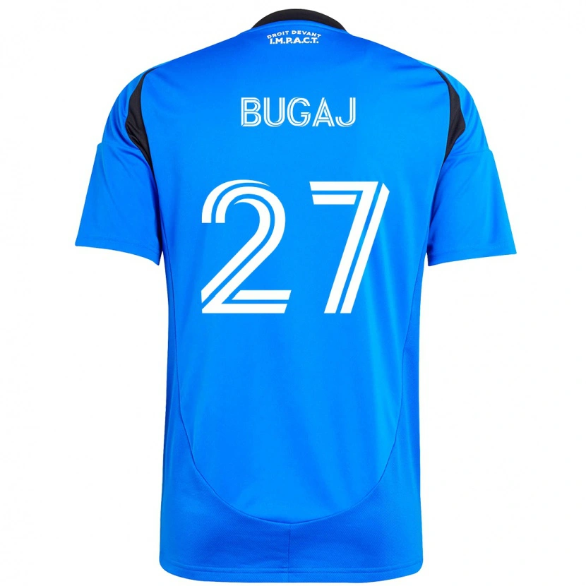 Danxen Niño Camiseta Dawid Bugaj #27 Azul Oscuro Negro 1ª Equipación 2025/26 La Camisa México