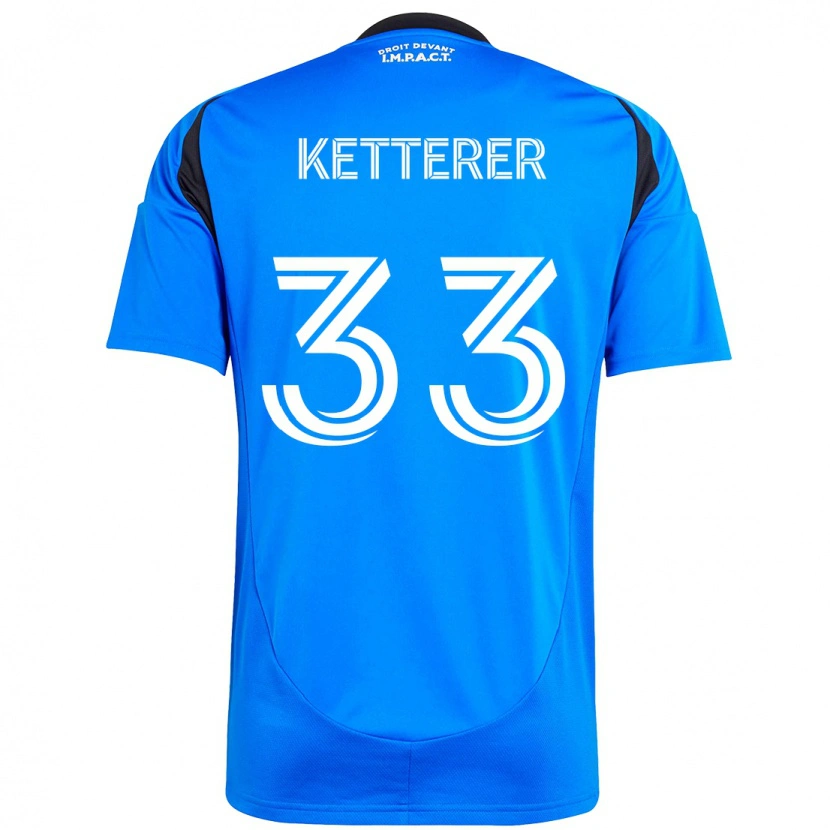 Danxen Niño Camiseta Logan Ketterer #33 Azul Celeste Azul Oscuro 1ª Equipación 2025/26 La Camisa México