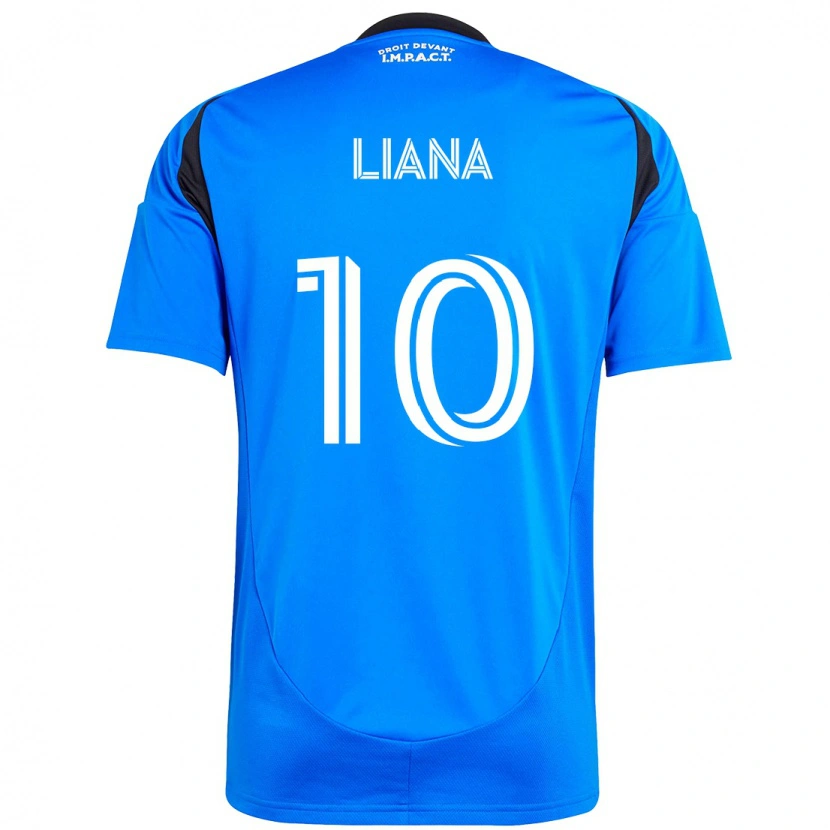 Danxen Niño Camiseta Tarasco Liana #10 Azul Oscuro Negro 1ª Equipación 2025/26 La Camisa México