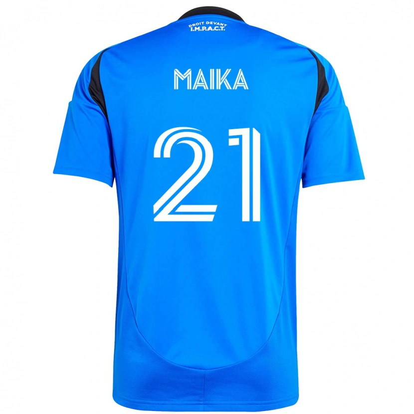 Danxen Niño Camiseta Pouliot Maika #21 Azul Celeste Azul Oscuro 1ª Equipación 2025/26 La Camisa México
