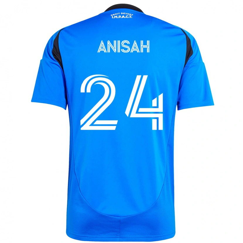 Danxen Niño Camiseta Yusuf Anisah #24 Azul Celeste Azul Oscuro 1ª Equipación 2025/26 La Camisa México
