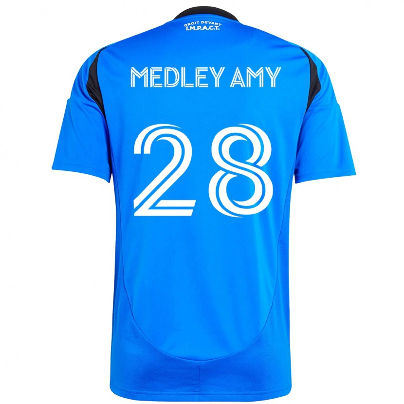 Danxen Niño Camiseta Medley Amy #28 Azul Celeste Azul Oscuro 1ª Equipación 2025/26 La Camisa México