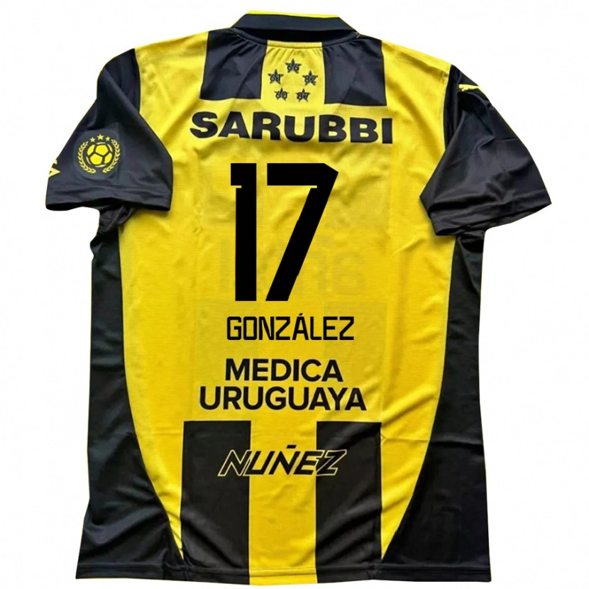 Danxen Niño Camiseta Luciano González #17 Negro Amarillo 1ª Equipación 2025/26 La Camisa México