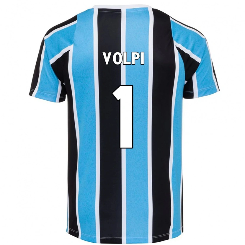Danxen Niño Camiseta Tiago Volpi #1 Blanco Azul 1ª Equipación 2025/26 La Camisa México