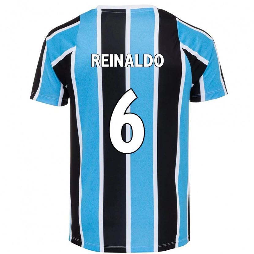 Danxen Niño Camiseta Reinaldo #6 Blanco Azul 1ª Equipación 2025/26 La Camisa México