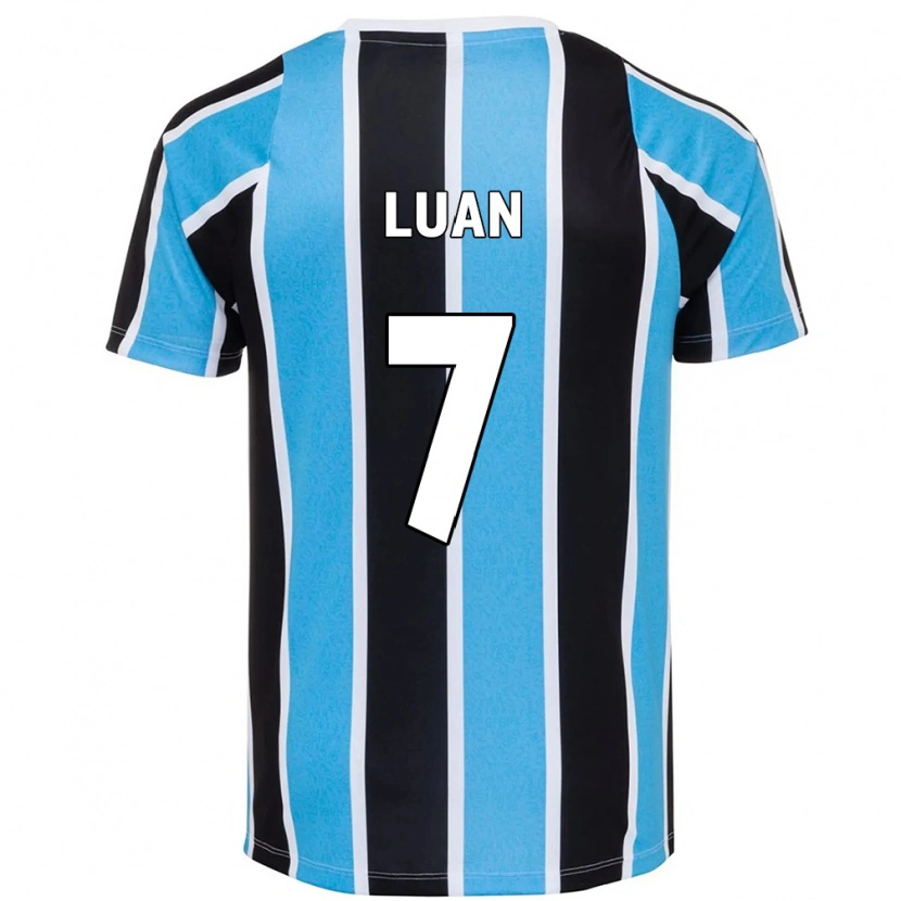 Danxen Niño Camiseta Luan #7 Blanco Azul 1ª Equipación 2025/26 La Camisa México