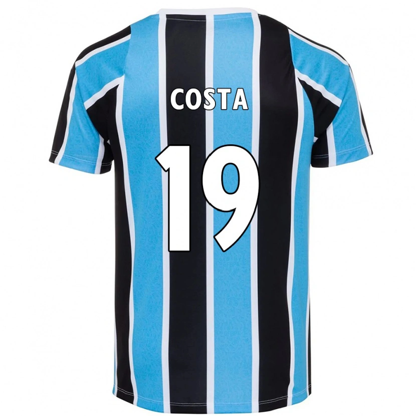 Danxen Niño Camiseta Diego Costa #19 Blanco Azul 1ª Equipación 2025/26 La Camisa México