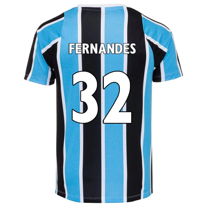 Danxen Niño Camiseta Nathan Fernandes #32 Blanco Azul 1ª Equipación 2025/26 La Camisa México