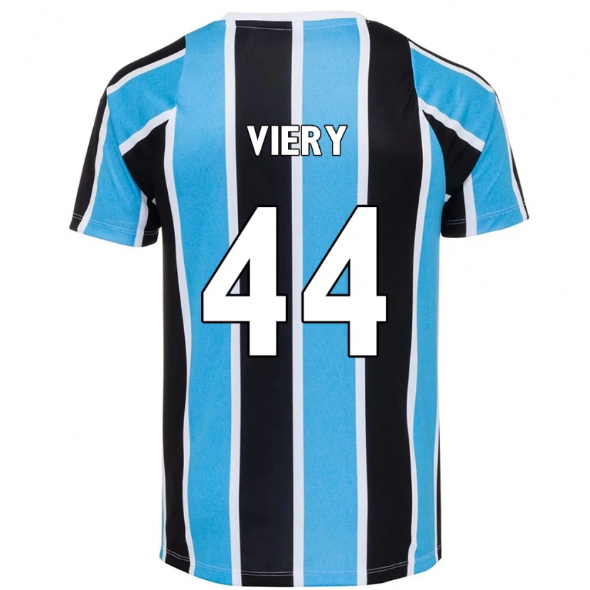 Danxen Niño Camiseta Viery #44 Blanco Azul 1ª Equipación 2025/26 La Camisa México