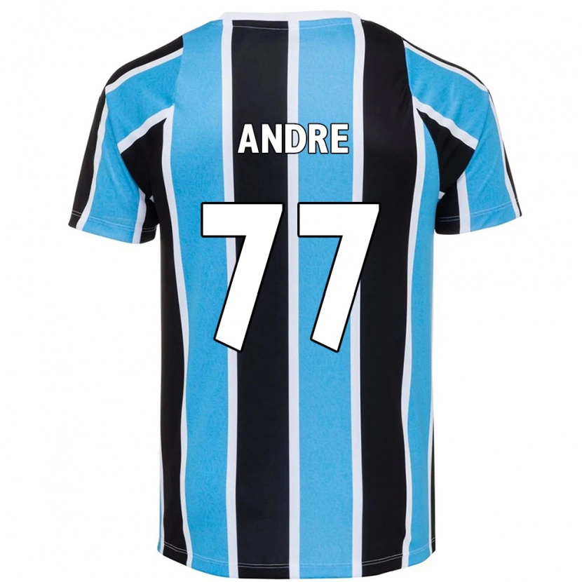 Danxen Niño Camiseta André Henrique #77 Blanco Azul 1ª Equipación 2025/26 La Camisa México