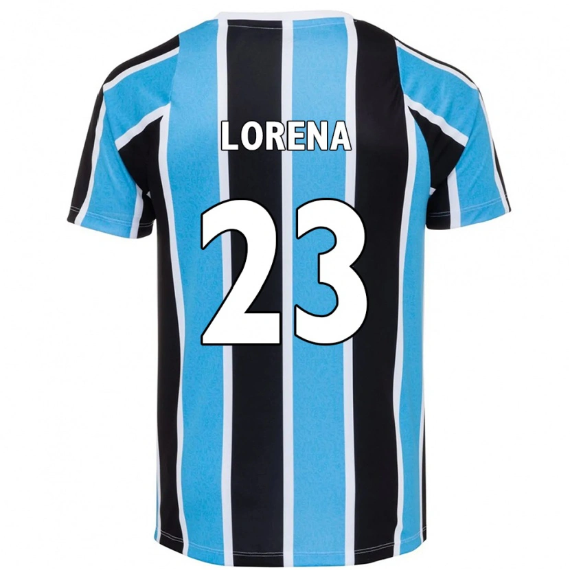 Danxen Niño Camiseta Lorena #23 Blanco Azul 1ª Equipación 2025/26 La Camisa México
