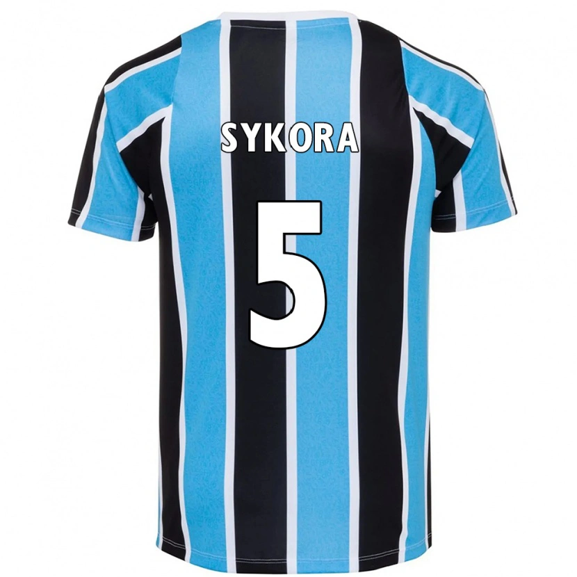 Danxen Niño Camiseta Stacy Denise Sykora #5 Blanco Azul 1ª Equipación 2025/26 La Camisa México