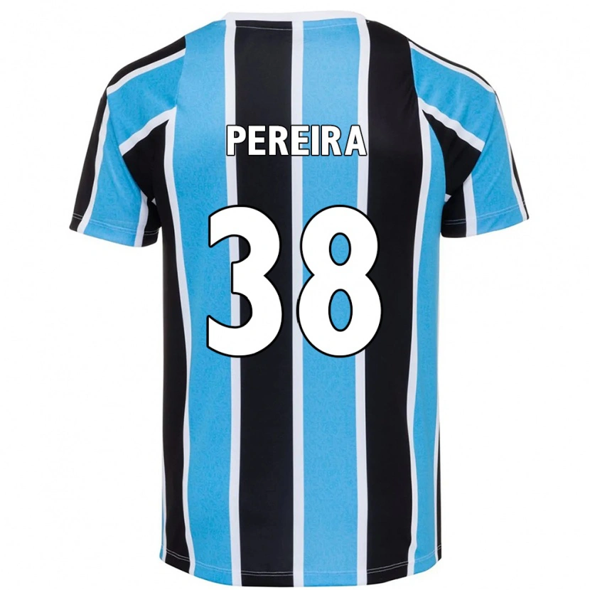 Danxen Niño Camiseta Leo Pereira #38 Azul Negro Blanco 1ª Equipación 2025/26 La Camisa México