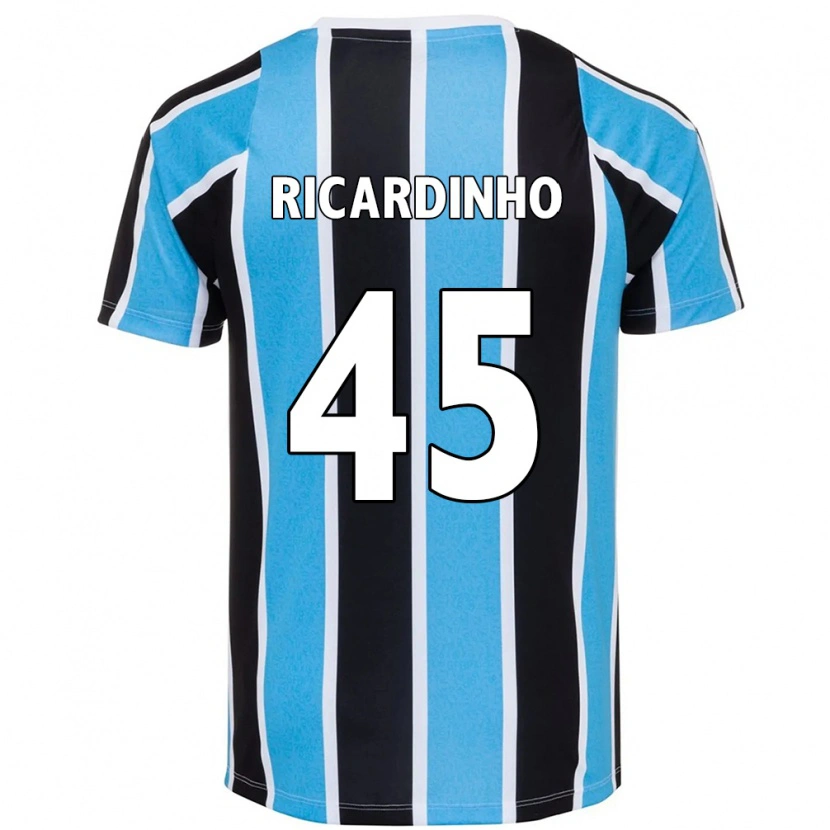 Danxen Niño Camiseta Ricardinho #45 Blanco Azul 1ª Equipación 2025/26 La Camisa México