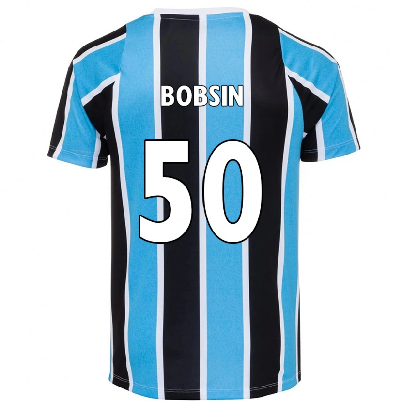 Danxen Niño Camiseta Victor Bobsin #50 Blanco Azul 1ª Equipación 2025/26 La Camisa México