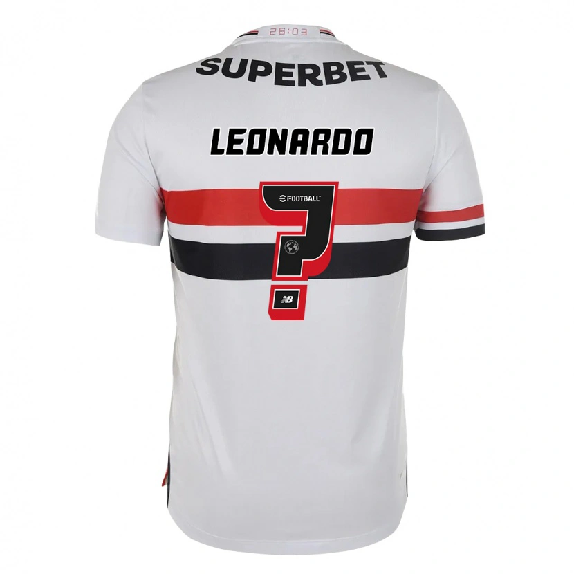Danxen Niño Camiseta Hugo Leonardo #0 Rojo Negro Blanco 1ª Equipación 2025/26 La Camisa México