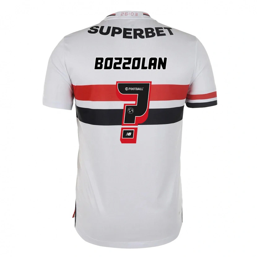 Danxen Niño Camiseta Gabriel Bozzolan #0 Rojo Negro Blanco 1ª Equipación 2025/26 La Camisa México