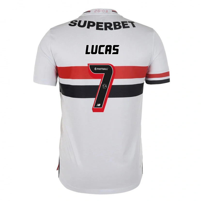 Danxen Niño Camiseta Lucas Moura #7 Negro Rojo 1ª Equipación 2025/26 La Camisa México