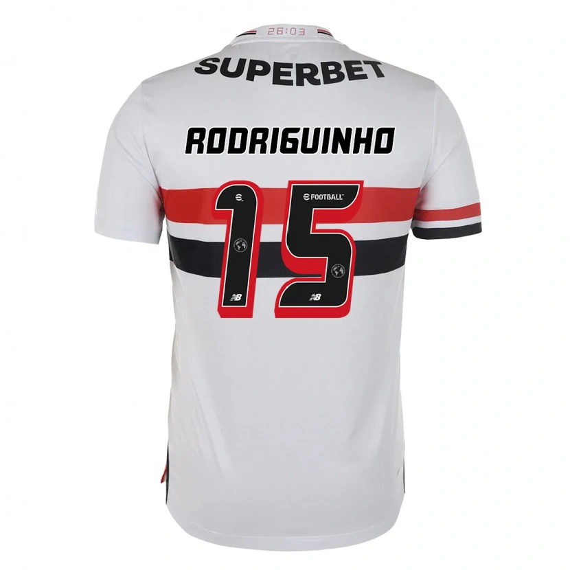 Danxen Niño Camiseta Rodriguinho #15 Negro Rojo 1ª Equipación 2025/26 La Camisa México