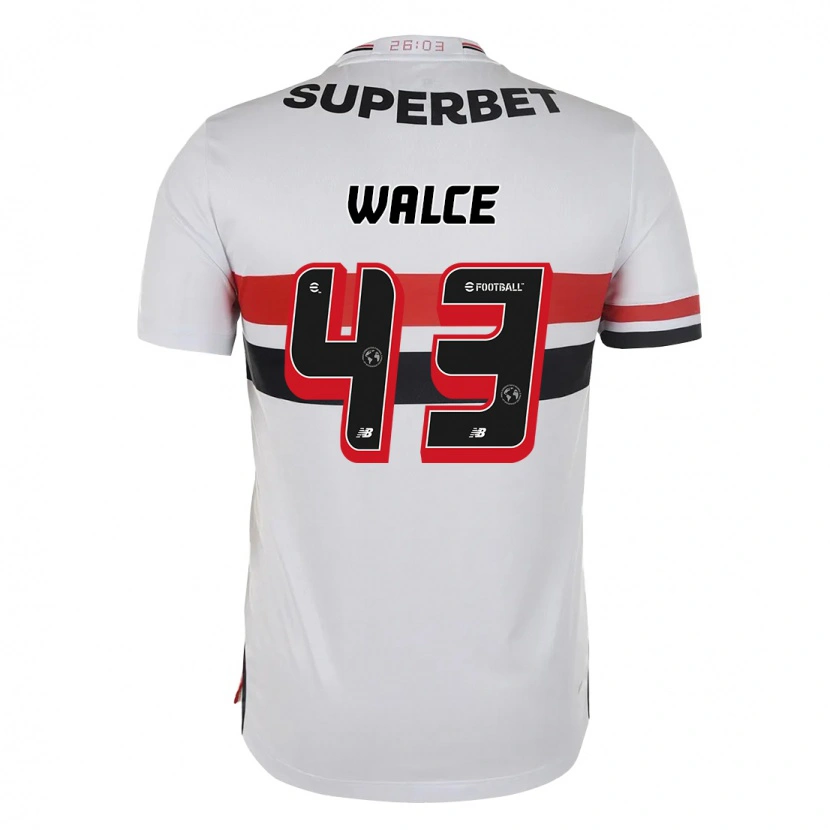 Danxen Niño Camiseta Walce #43 Negro Rojo 1ª Equipación 2025/26 La Camisa México