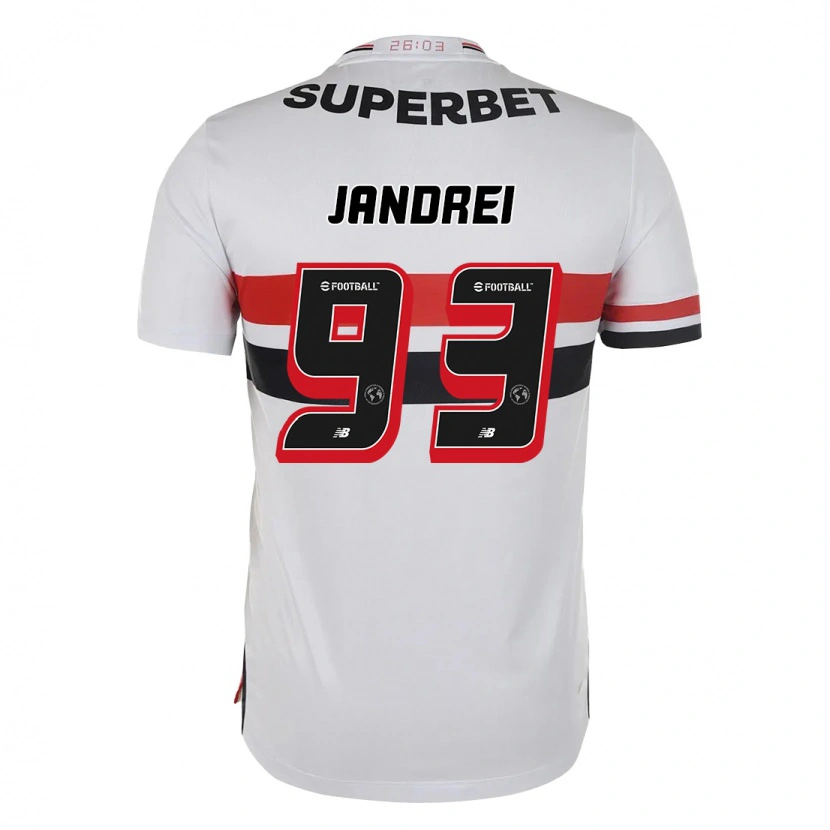 Danxen Niño Camiseta Jandrei #93 Negro Rojo 1ª Equipación 2025/26 La Camisa México
