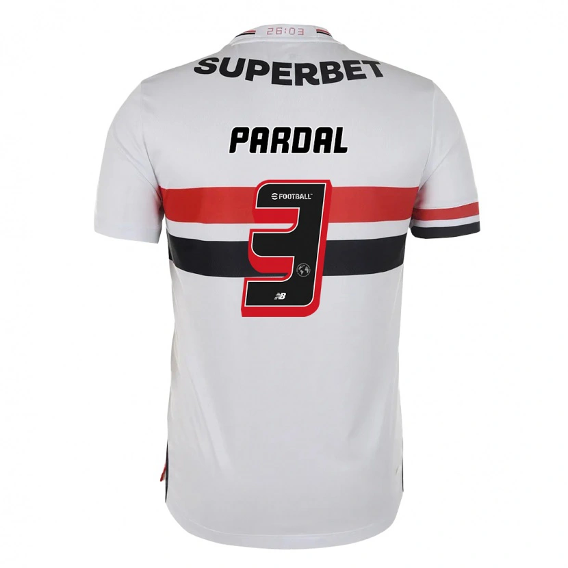 Danxen Niño Camiseta Pardal #3 Negro Rojo 1ª Equipación 2025/26 La Camisa México