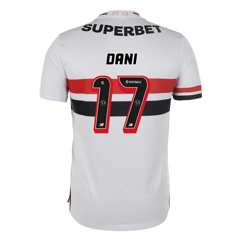 Danxen Niño Camiseta Dani #17 Negro Rojo 1ª Equipación 2025/26 La Camisa México