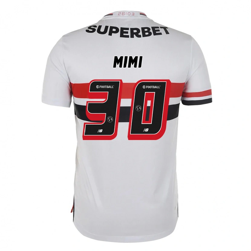 Danxen Niño Camiseta Mimi #30 Negro Rojo 1ª Equipación 2025/26 La Camisa México