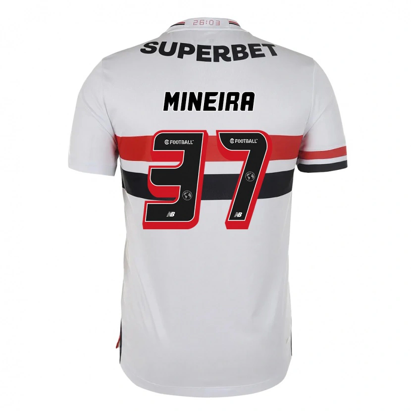 Danxen Niño Camiseta Rafa Mineira #37 Negro Rojo 1ª Equipación 2025/26 La Camisa México