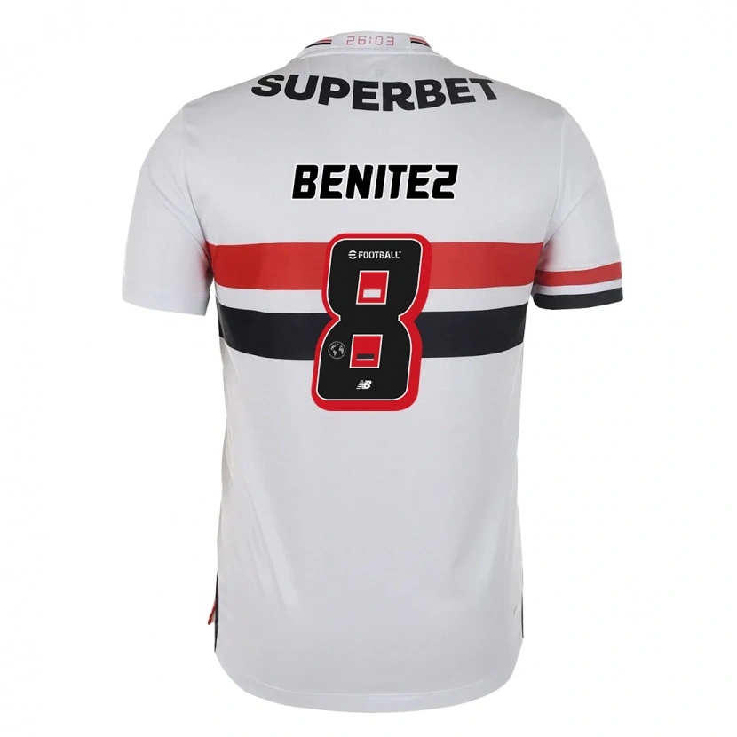 Danxen Niño Camiseta Martin Benitez #8 Negro Rojo 1ª Equipación 2025/26 La Camisa México