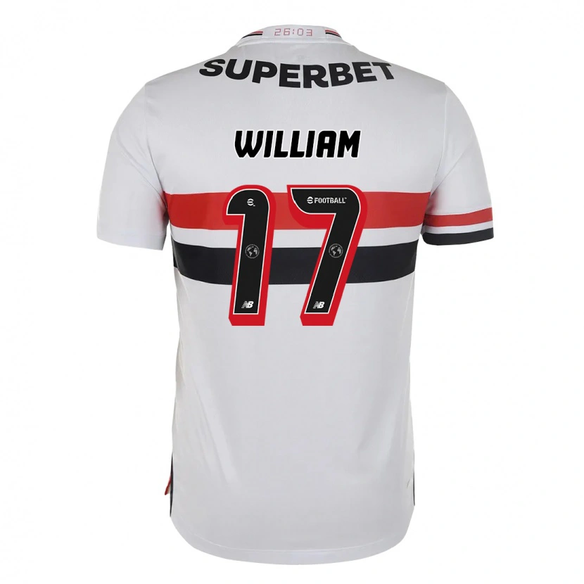 Danxen Niño Camiseta William #17 Negro Rojo 1ª Equipación 2025/26 La Camisa México