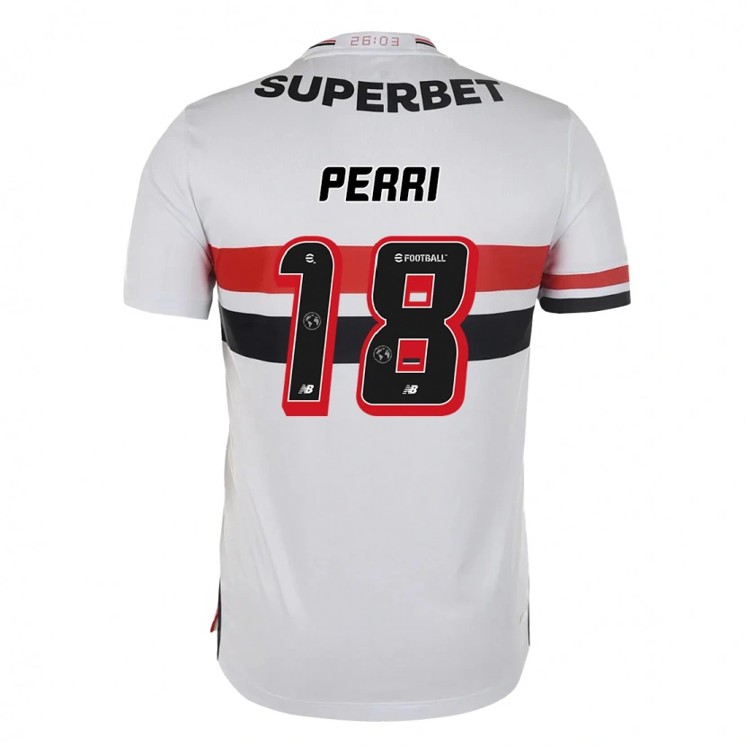 Danxen Niño Camiseta Lucas Perri #18 Negro Rojo 1ª Equipación 2025/26 La Camisa México