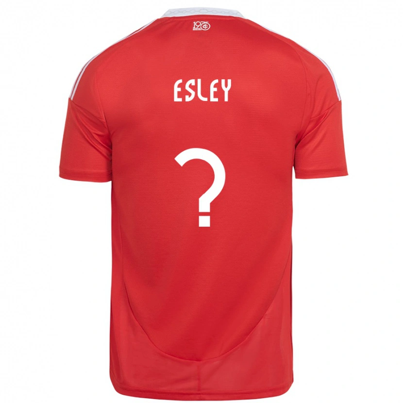 Danxen Niño Camiseta Esley #0 Blanco Rojo 1ª Equipación 2025/26 La Camisa México
