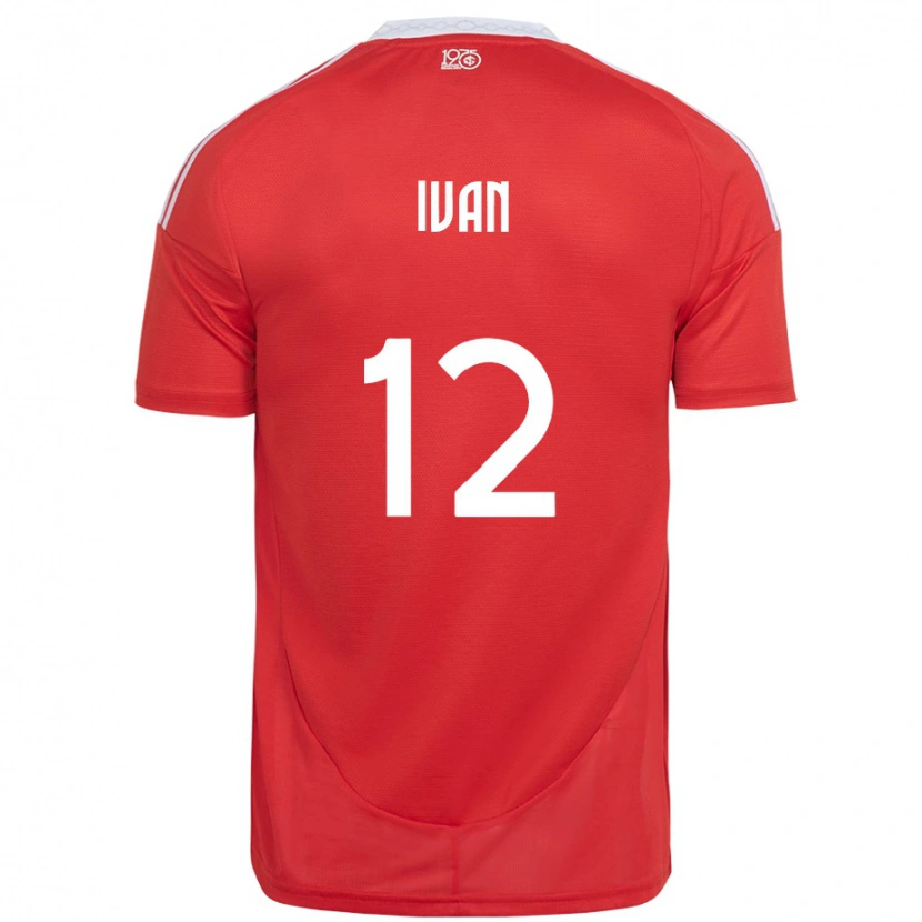 Danxen Niño Camiseta Ivan #12 Blanco Rojo 1ª Equipación 2025/26 La Camisa México