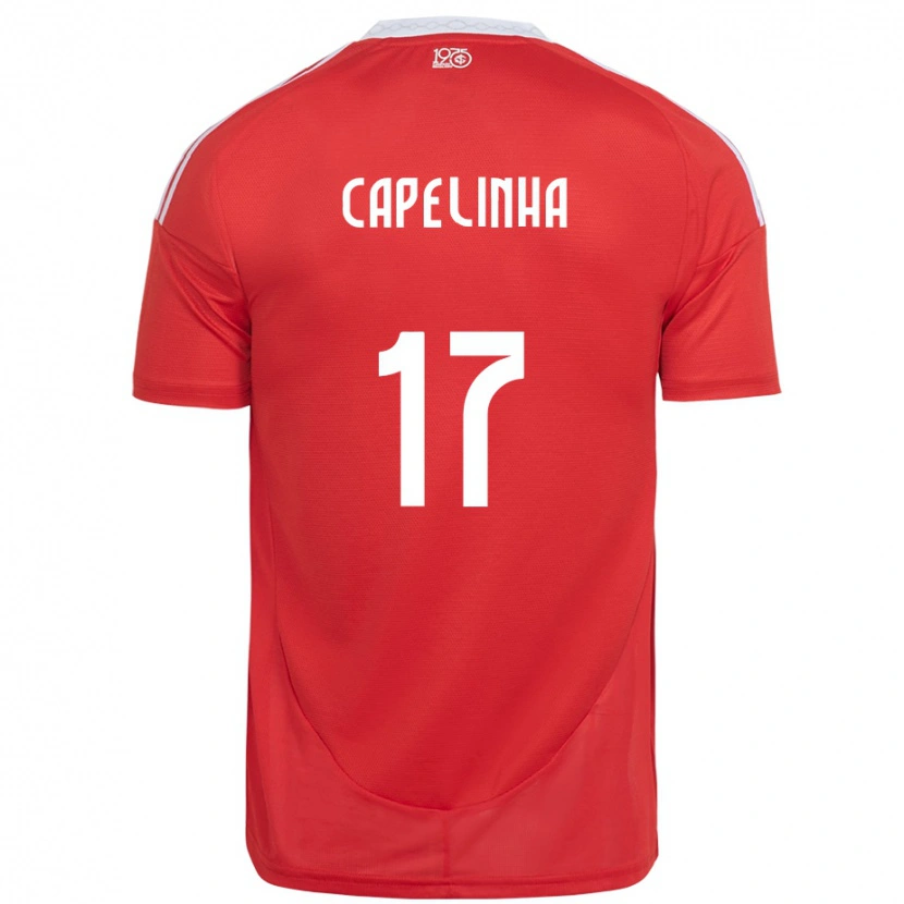 Danxen Niño Camiseta Capelinha #17 Blanco Rojo 1ª Equipación 2025/26 La Camisa México