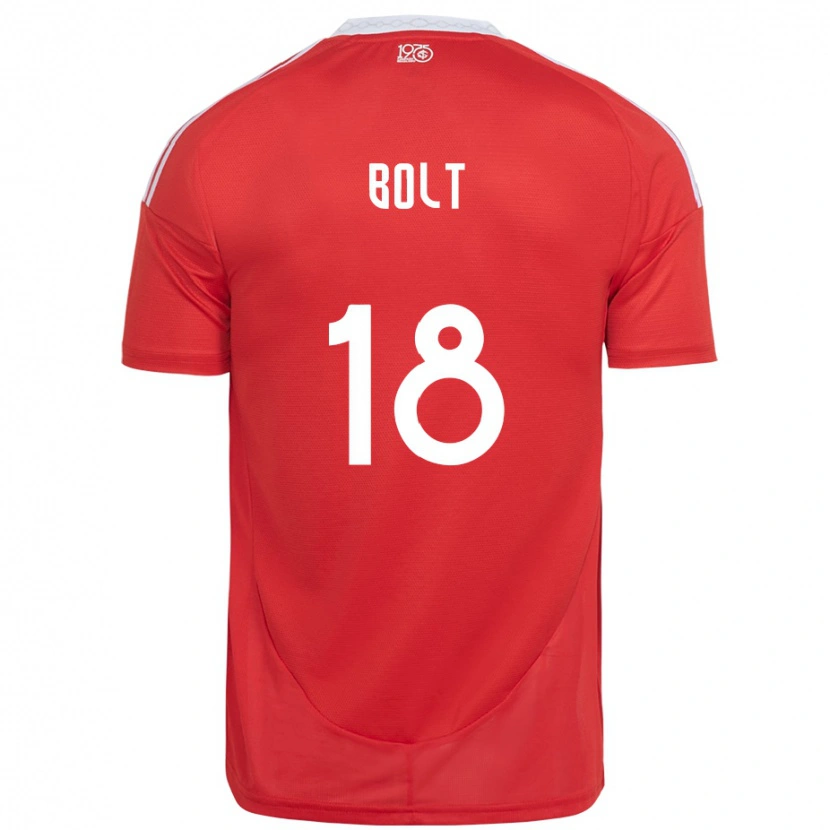 Danxen Niño Camiseta Tamara Bolt #18 Blanco Rojo 1ª Equipación 2025/26 La Camisa México