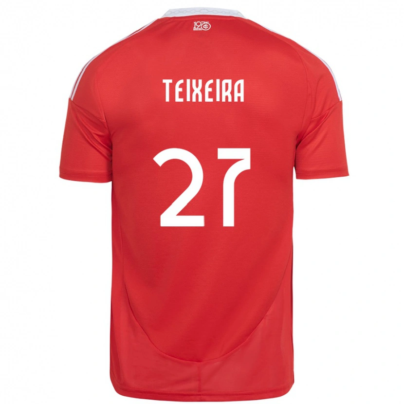 Danxen Niño Camiseta Danny Teixeira #27 Blanco Rojo 1ª Equipación 2025/26 La Camisa México