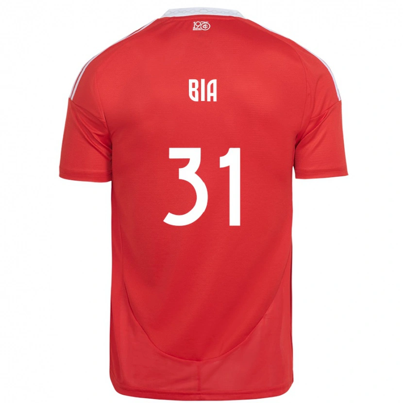 Danxen Niño Camiseta Bia #31 Rojo Blanco 1ª Equipación 2025/26 La Camisa México
