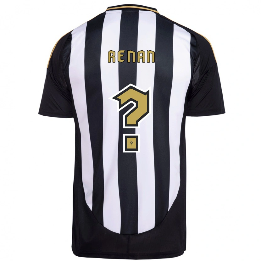 Danxen Niño Camiseta Renan Santana #0 Blanco Negro 1ª Equipación 2025/26 La Camisa México