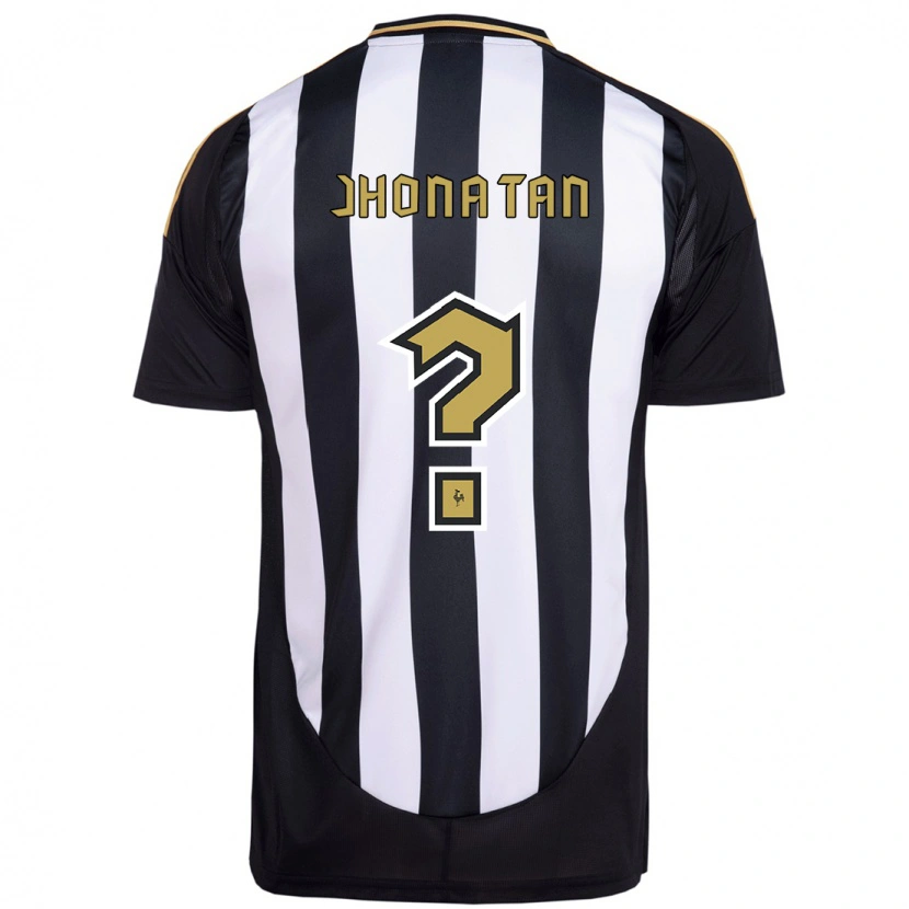 Danxen Niño Camiseta Jhonathan Bernardo #0 Blanco Negro 1ª Equipación 2025/26 La Camisa México