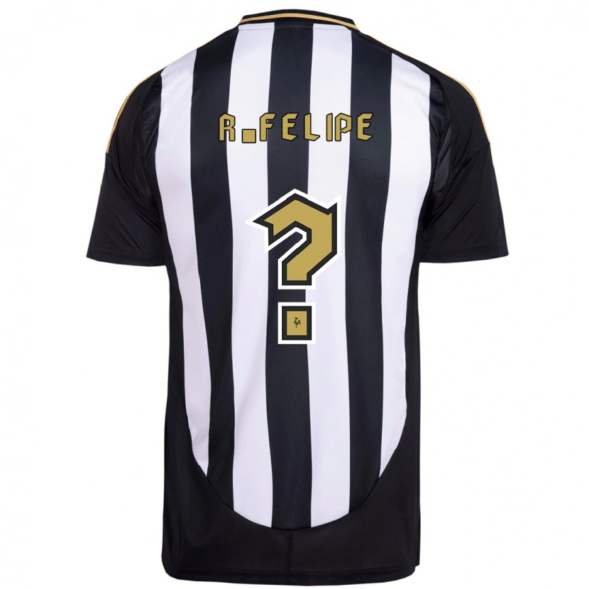 Danxen Niño Camiseta Ryan Felipe #0 Blanco Negro 1ª Equipación 2025/26 La Camisa México