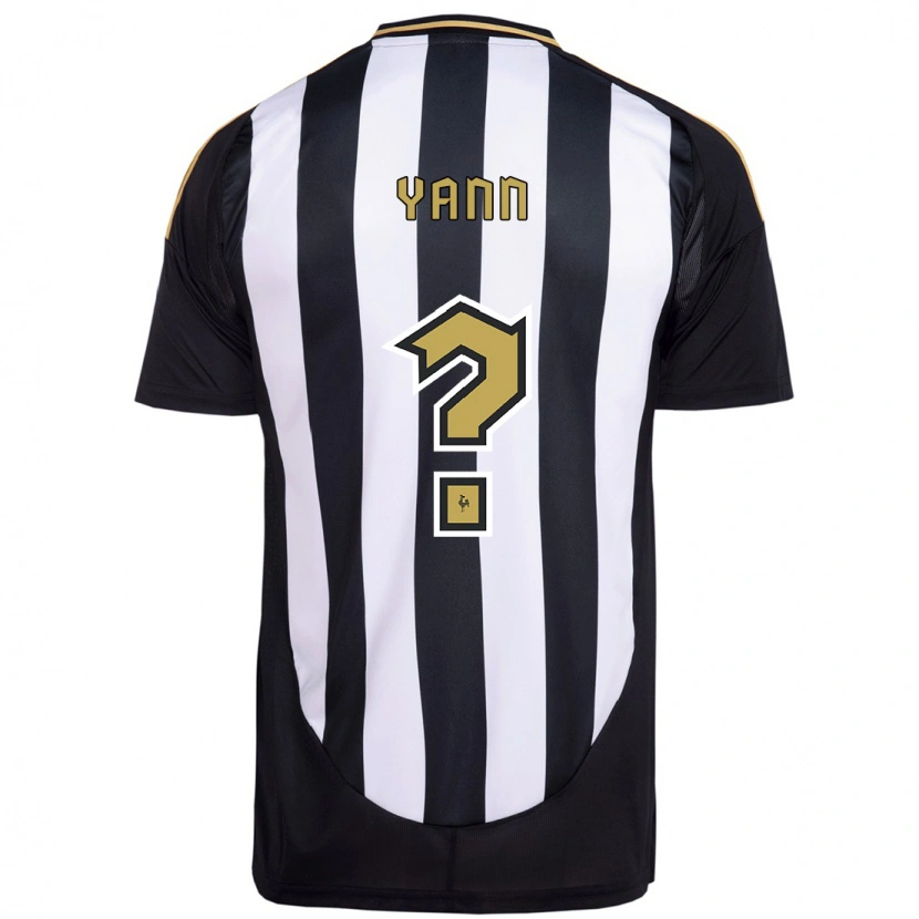 Danxen Niño Camiseta Yann Neves #0 Blanco Negro 1ª Equipación 2025/26 La Camisa México
