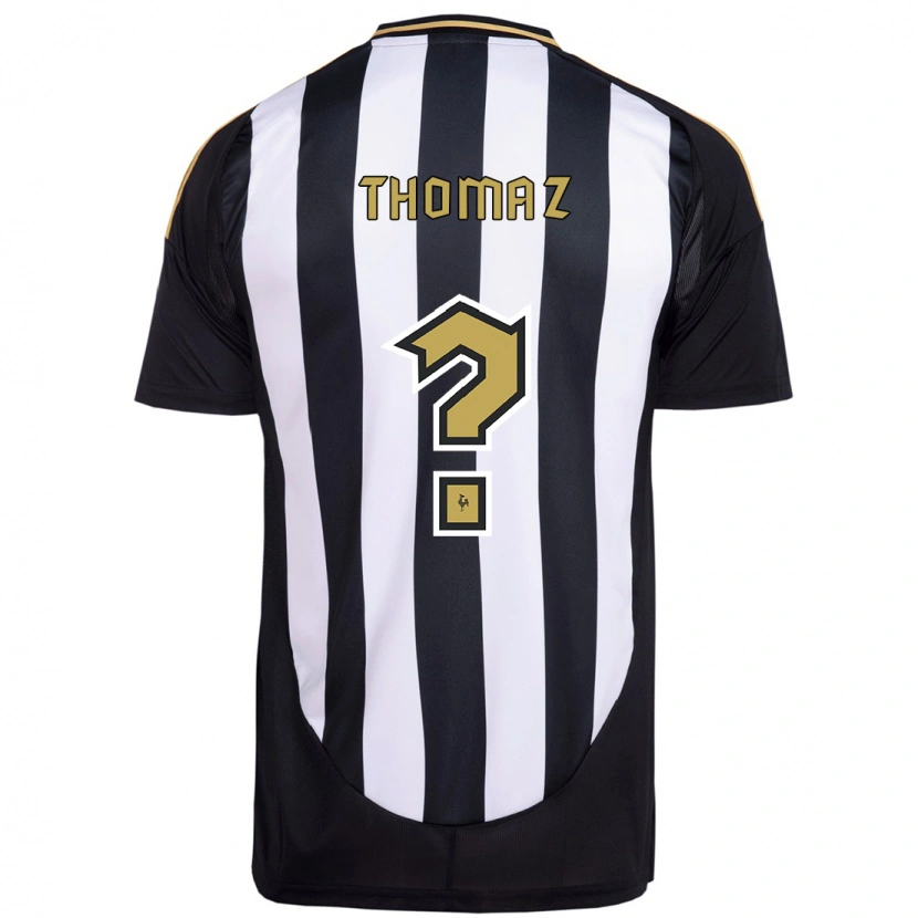 Danxen Niño Camiseta Thomaz #0 Blanco Negro 1ª Equipación 2025/26 La Camisa México