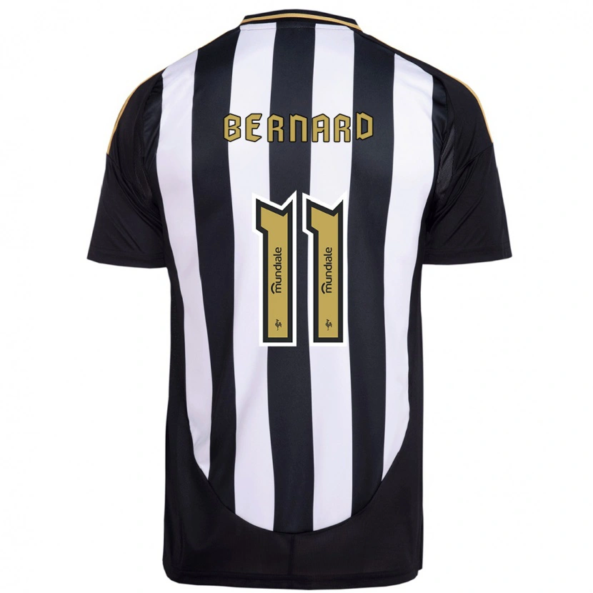 Danxen Niño Camiseta Bernard #11 Blanco Negro 1ª Equipación 2025/26 La Camisa México