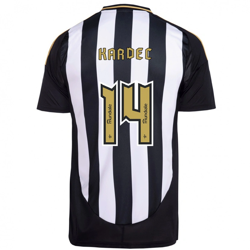 Danxen Niño Camiseta Alan Kardec #14 Blanco Negro 1ª Equipación 2025/26 La Camisa México