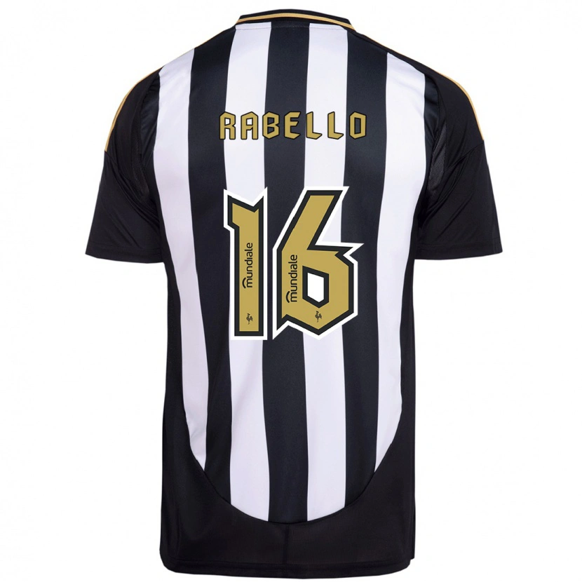 Danxen Niño Camiseta Igor Rabello #16 Blanco Negro 1ª Equipación 2025/26 La Camisa México