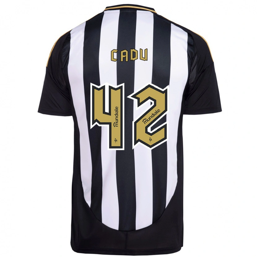 Danxen Niño Camiseta Cadu #42 Blanco Negro 1ª Equipación 2025/26 La Camisa México